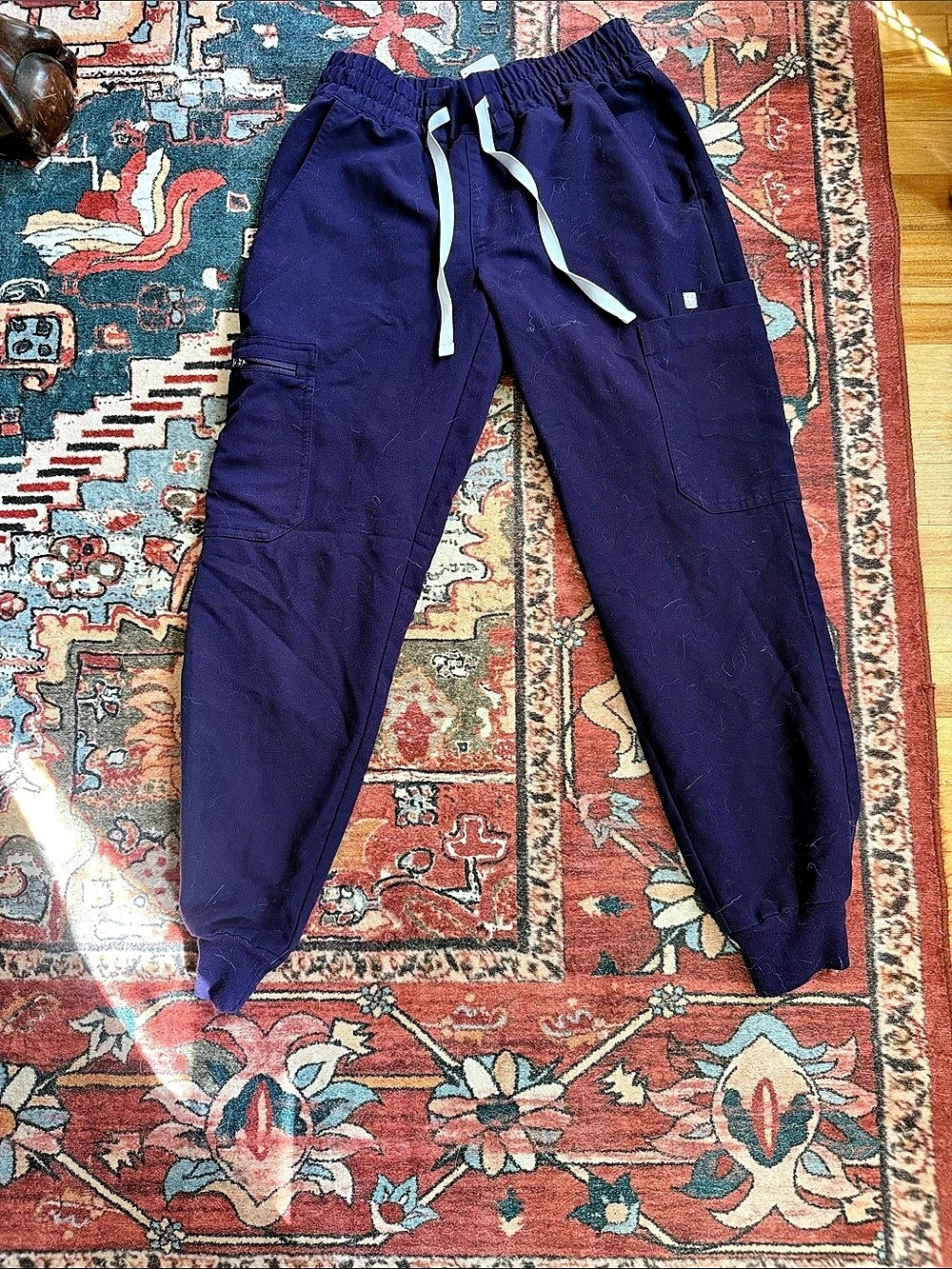 FIGS Uman High-Rise Jogger Scrub Pants purple jam